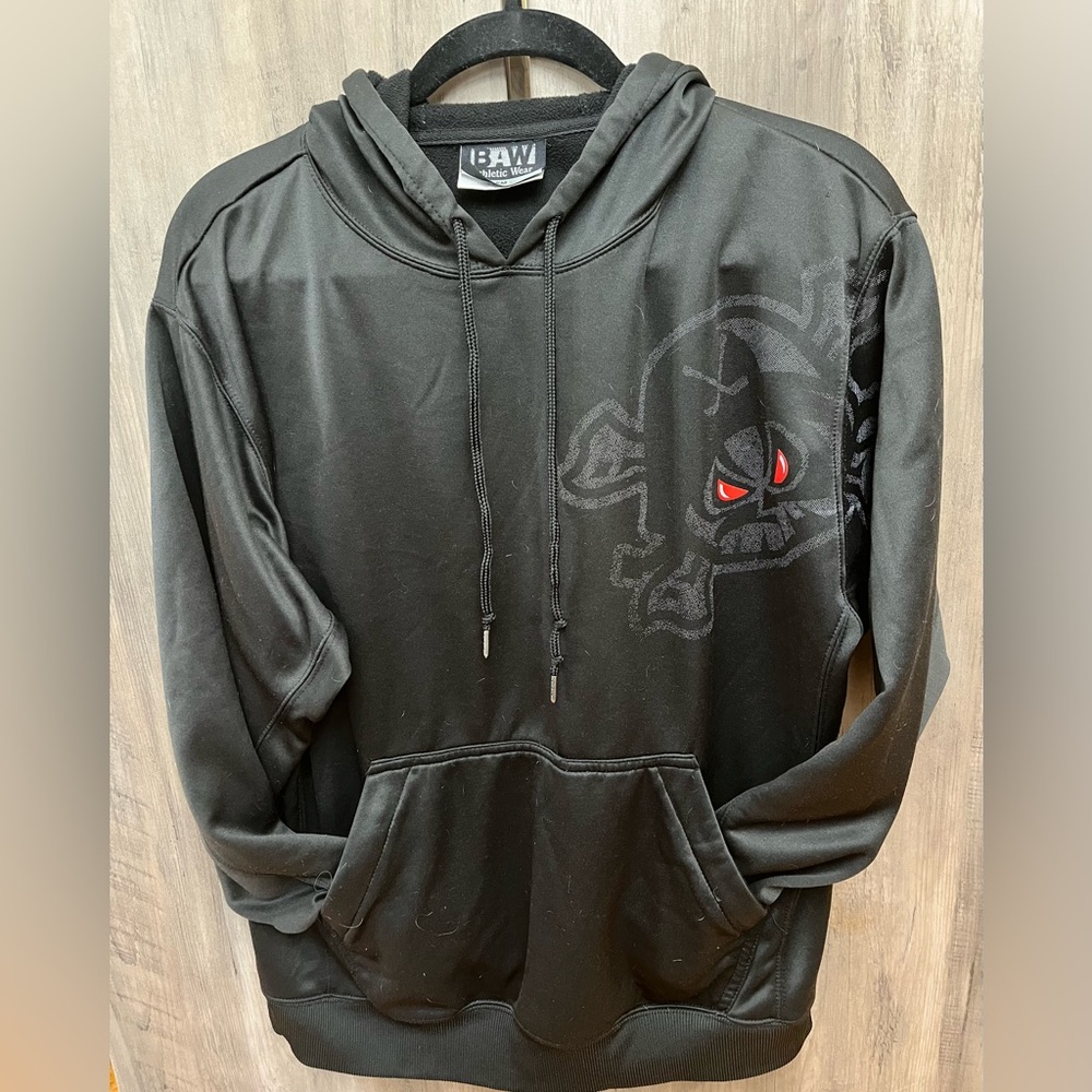 BAW Black Hoodie with Skull Design